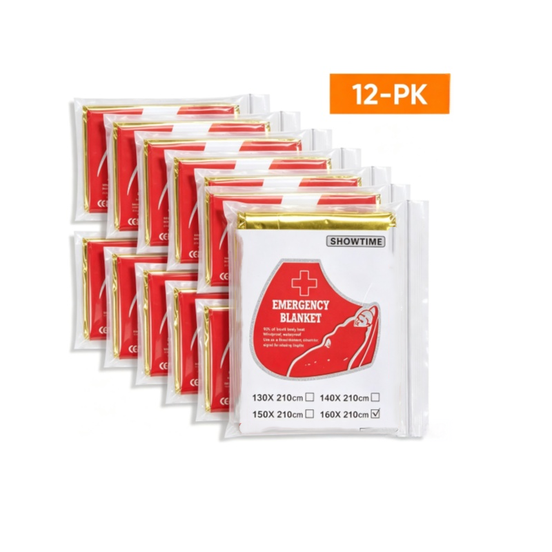 12 SZTUK Duże Koce Ratunkowe z – Survival Blanket Reflective recenzja i cena