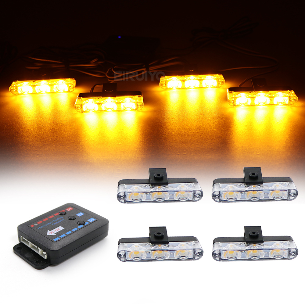 4x 3 LED Grill Samochodowa Lam – Sos Light Strobe recenzja i cena